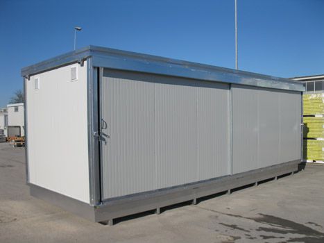 Теплоизолированный контейнер с двухстворчатыми передними дверями - Размеры 5000x2400x2400 мм